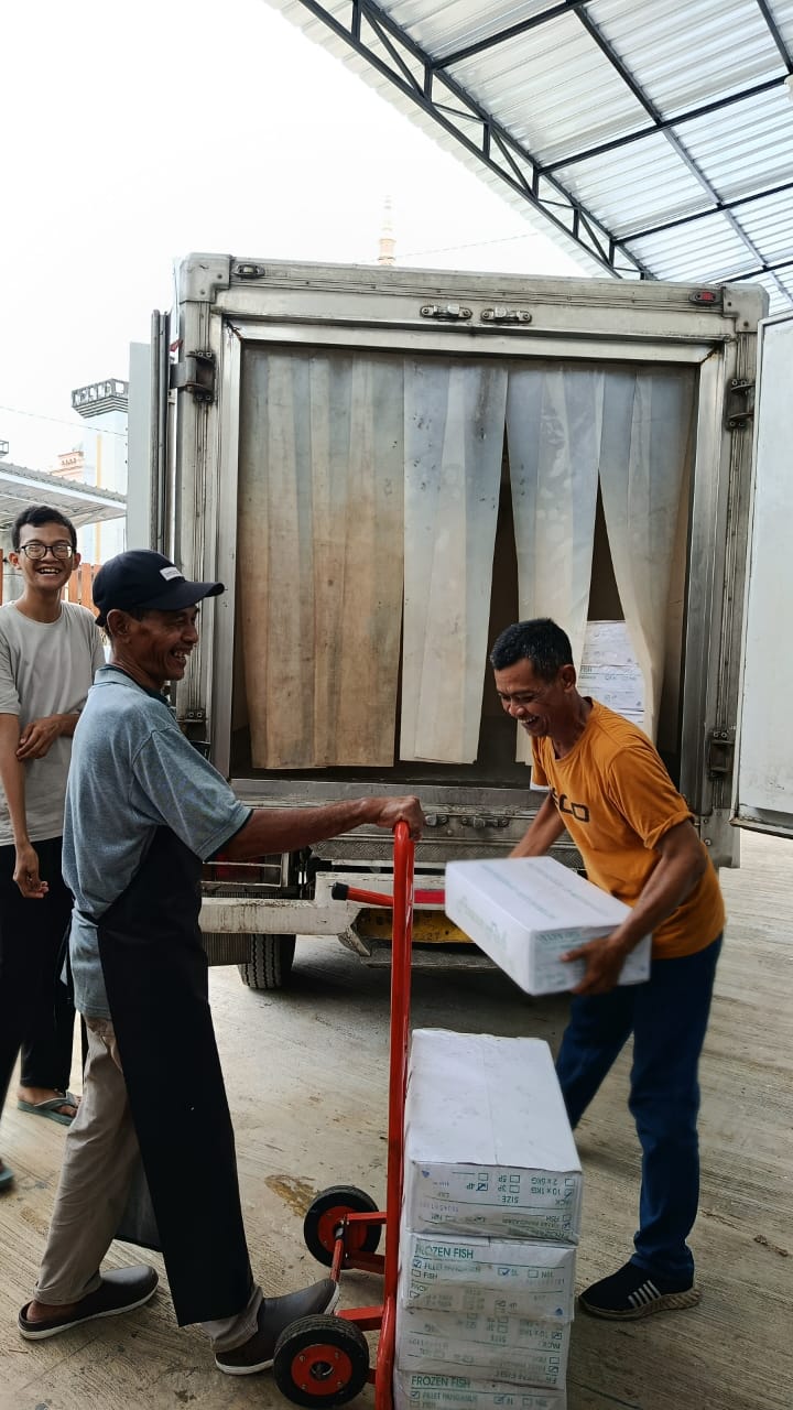 Dokumentasi pengiriman kentang beku untuk pelanggan HORECA di Jabodetabek