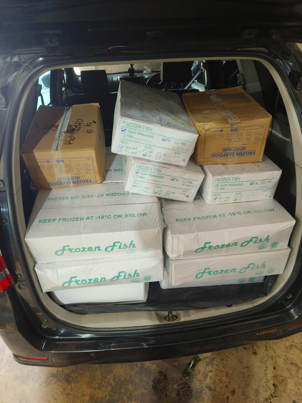 Dokumentasi pengiriman kentang beku untuk pelanggan HORECA di Jabodetabek